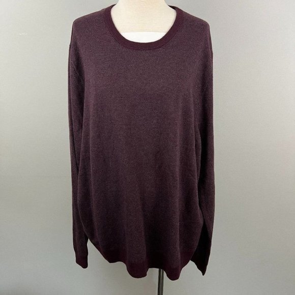 NWT NORDSTROM Purple‎ Wool Mix Crew Neck Sweater (M) - Picture 2 of 8